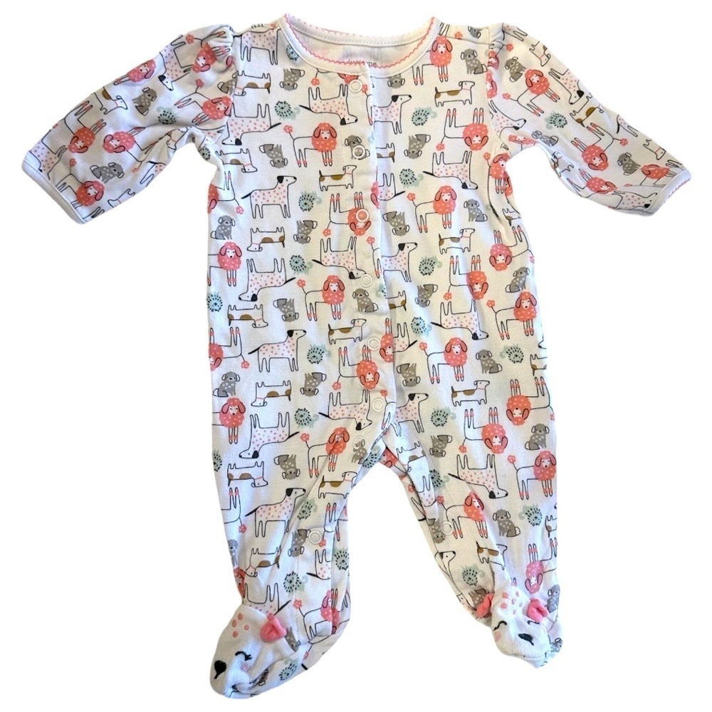 5/$30 Carter’s 3 Month Baby Girl Footies Sleep & Play​